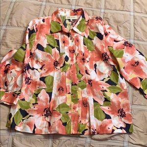 NEVER WORN floral long sleeve